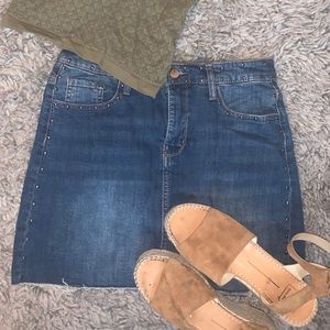 Wild Fable Denim Mini Skirt with Studs